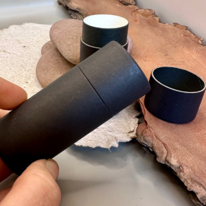 Paper push up tube -Kraft black 50ml - 35*85mm