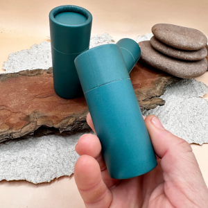Paper push up tube - Laminated art paper forest green 50ml - 35*85mm