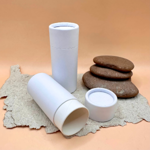 Paper push up tube - Kraft white 80ml - 40*100mm